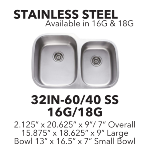 Stainless steel double bowl sink