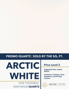 Arctic White Quartz Countertops
