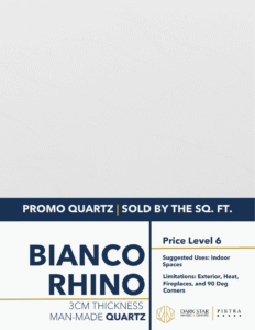 Bianco Rhino Quartz Countertops