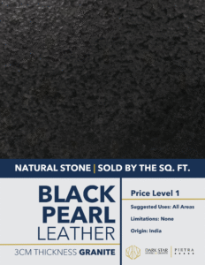 Black Pearl Leather Granite