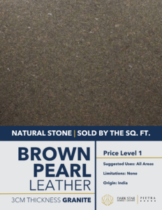 Brown Pearl Leather Granite