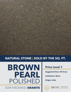 Brown Pearl Polished Granite