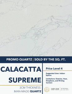 Calacatta Supreme Quartz Countertops