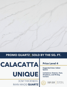 Calacatta Unique Quartz Countertops