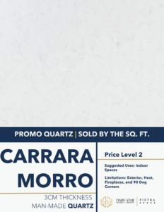 Carrara Morro Quartz Countertops