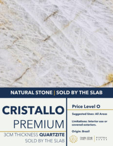 Cristallo Premium Quartzite Custom Countertops