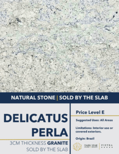 Delicatus Perla Granite at Dark Star Marble & Granite