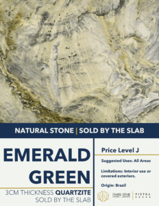 Emerald Green Quartzite - Custom Stone Countertops