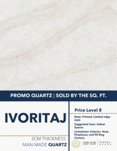 Ivoritaj Printed Quartz Countertops
