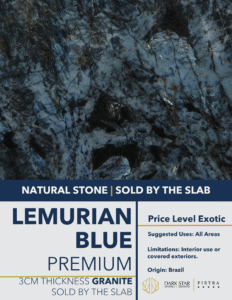 Lemurian Blue Premium Granite Exotic Natural Stone