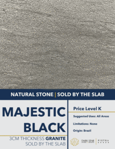 Majestic Black Concrete Granite