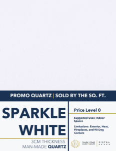 Sparkle White Quartz Countertops