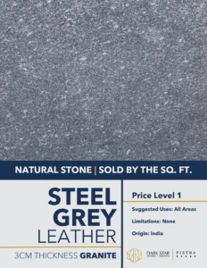 Steel Grey Leather Granite