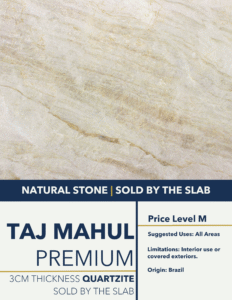 Taj Mahul Premium Quartzite Custom Countertops