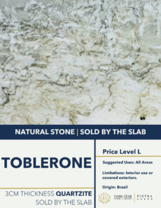 Toblerone Quartzite Custom Countertops
