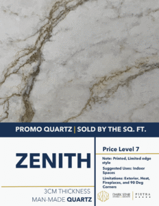 Zenith Printed Quartz Countertops